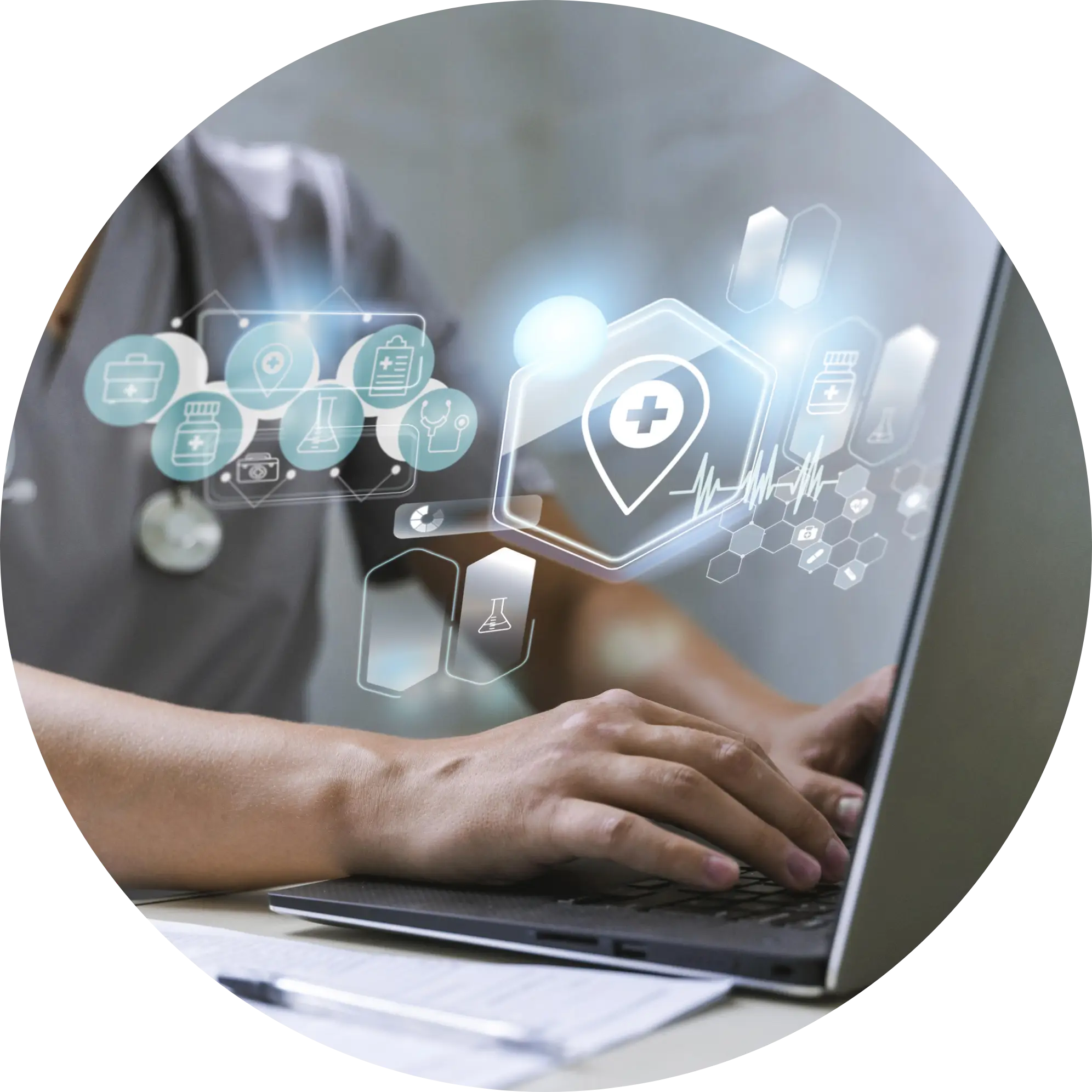medical-banner-with-doctor-working-laptop