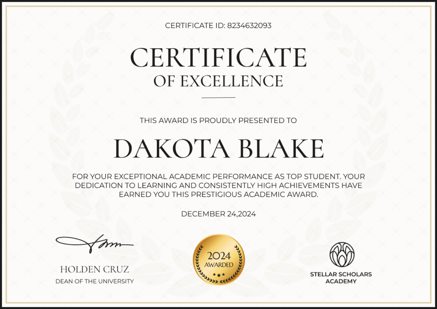 Blockchain Education certificate Illustration
