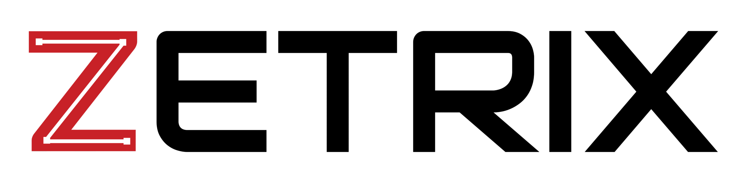 Zetrix Logo - Flat Black